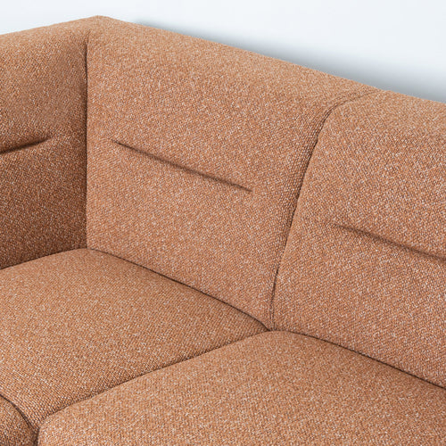 LABEL51 Hoekbank Bolzano Rechts - Oranje Bouclé - 270x227x80cm