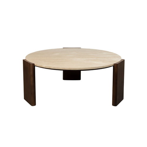 Dutchbone Valcour Salontafel Rond Bruin