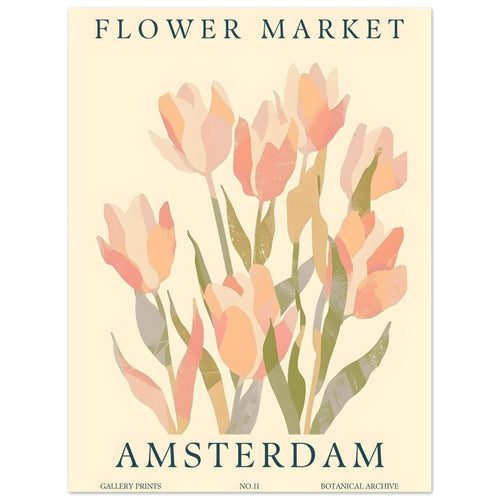Artfulprints  Flower market - Amsterdam III   poster 30x40 cm - vtwonen shop