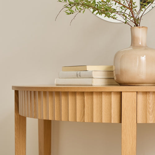 Calicosy - BOLOGNE Design haltafel - Licht hout - 40x100x76 cm