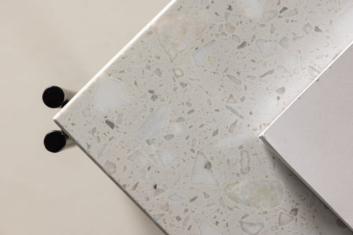Rebellenclub Salontafel Voldby - 75 x 75 cm - wit Terrazzo - vtwonen shop