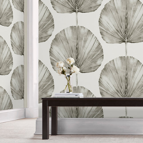 Graham & Brown Vliesbehang - Palm Fan Stone