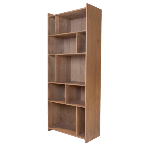 DÉJA Living Vakkenkast Lugo - Bruin Hout - 80x40x200cm - vtwonen shop