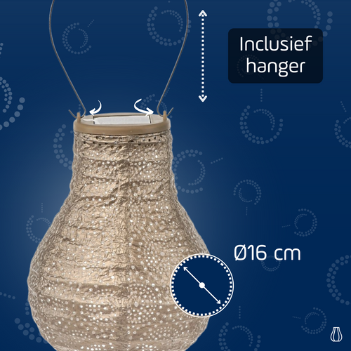 Lumiz solar lampion - valencia set - 5 stuks