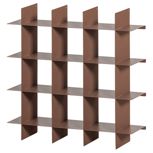 WOOOD wandrek Brik - Metaal - Oudroze - 60x60x15