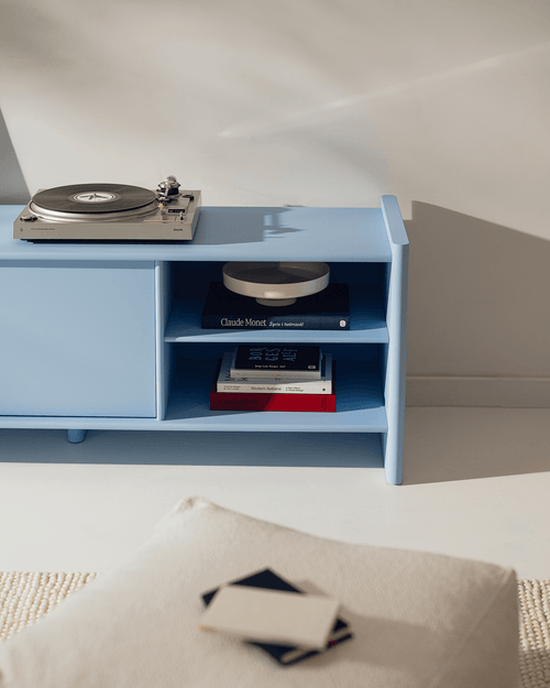 noo.ma Rali TV-meubel 163 cm, babyblauw