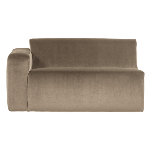 WOOOD 1,5-zits bank arm links Mojo Base - Velvet - Khaki - 74x145x97