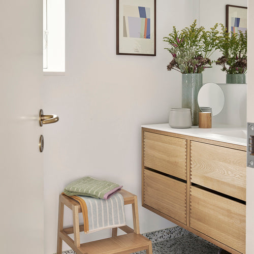 Hübsch handdoek Promenade - katoen - 50x100cm - vtwonen shop