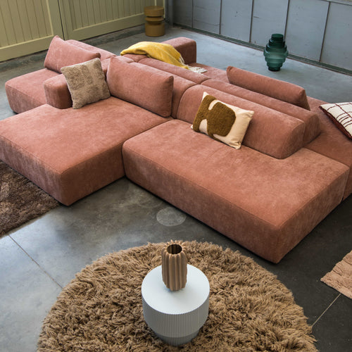 4x6 sofa - modulaire hoekbank links - model X6 - roest uni - 288cm - vtwonen shop