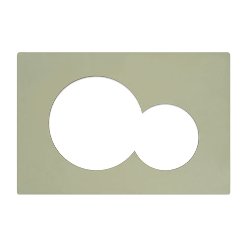 Decoplates wc paneel front, rechthoekig liggend - groen - 24.6x16.4cm - vtwonen shop