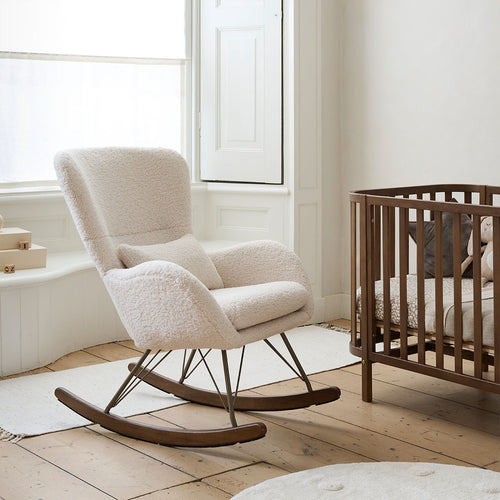 Petite Amélie Teddy schommelstoel - Schuim - beige