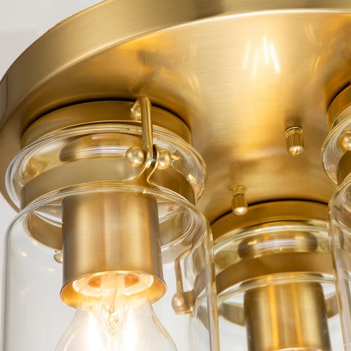 Elstead Kichler Brinley Shade Cluster Plafondlamp Geborsteld Messing