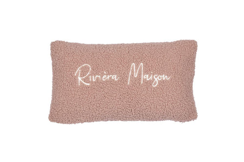 Riviera Maison decoratiekussen Teddy - 30x50 cm - roze - vtwonen shop
