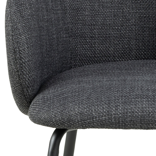 Rebellenclub Eetkamerstoel Rylin - Set van 2 - Donker Grijs - vtwonen shop