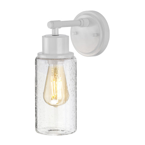 Elstead Morvah - 1 Lichts Wandlamp Buiten Wit IP44, E27