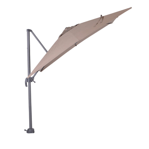 Hawaii parasol S - 250x250 cm - carbon black - taupe - vtwonen shop