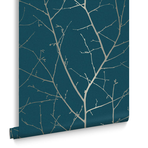 Graham & Brown vliesbehang Boreas Teal - groenblauw - vtwonen shop