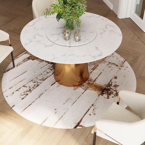 Kare Design Vloerkleed Abstract Line Ø200cm grijs