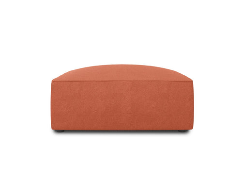 Micadoni Poef Ruby structurele stof, koraal - 93x93x40cm