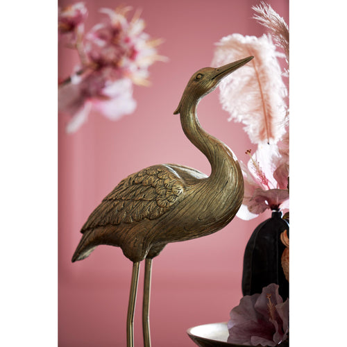 Light & Living ornament Crane - goud - 31x19x67cm - vtwonen shop