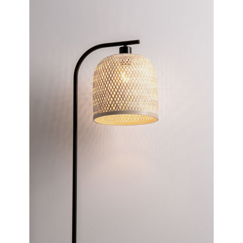 Nova Luce INTRA Vloerlamp Zwart, Natuurlijk E27 1x12W