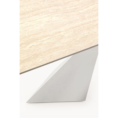 Kare Design Eettafel Gloria Travertino 200x100cm macchiato