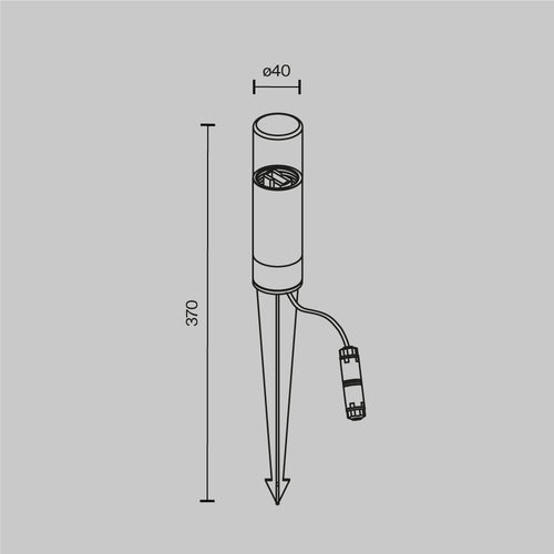 Maytoni Outdoor - Landschapsverlichting Glide - Grafiet - Ø4 - vtwonen shop