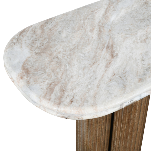 Signature - BUREN Design haltafel - Beige - 38x165x77 cm