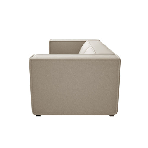 Sia Home - Rechte banken Kaya - Geweven stof - Beige - 226cm - vtwonen shop