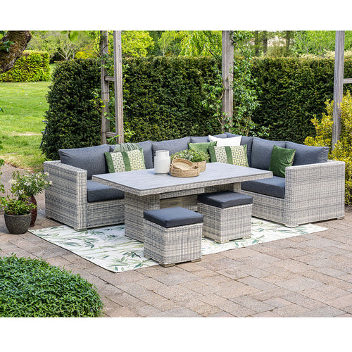 Garden Impressions lounge dining set Tennessee 5-delig rechts vintage willow - texfiber