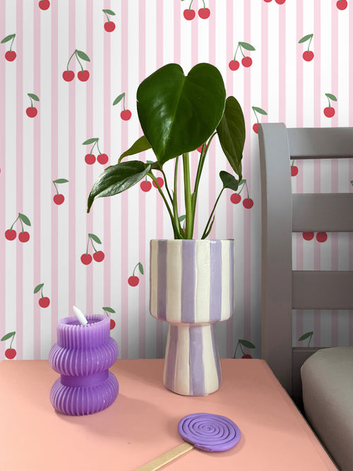 ESTAhome behang kersen licht roze - 50 x 900 cm - 131654