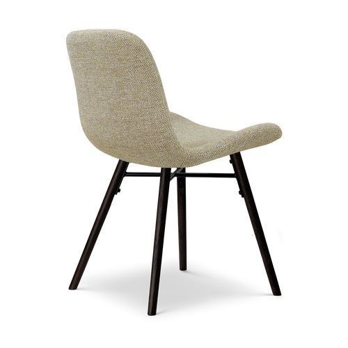 Nolon Nena-Fé eetkamerstoel taupe melange - zwart houten onderstel - vtwonen shop