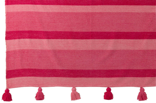 J-Line plaid Stripe - textiel - roze
