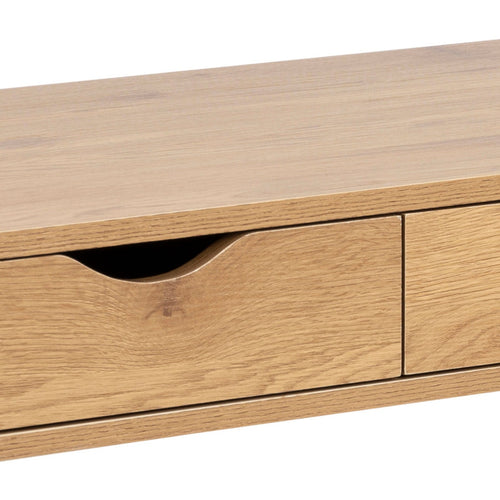 Lisomme Keet houten bureau naturel - met 3 lades - 110 x 50 cm - vtwonen shop