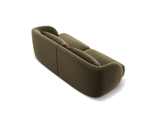 Cosmopolitan Design Bank Tulum 2-zits, flueel, groente - 90x180x70cm