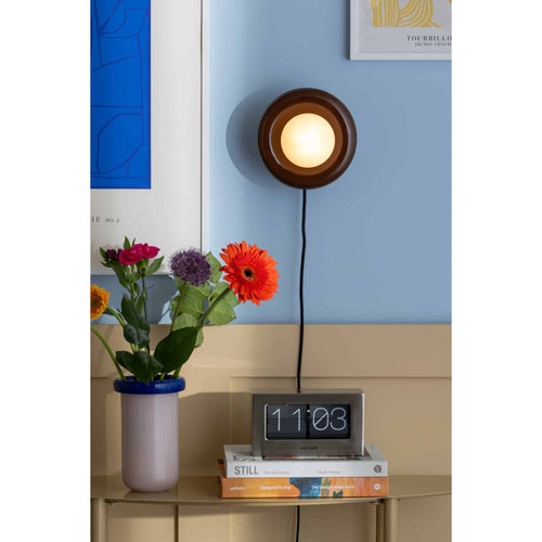 Leitmotiv wandlamp Catania Ring - bruin - Ø19cm