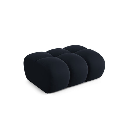 Cosmopolitan Design - Poef Treno flueel donkerblauw - 70x90x42cm