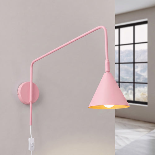 Sollux Lighting Wandlamp NOX roze - 14x61x30cm