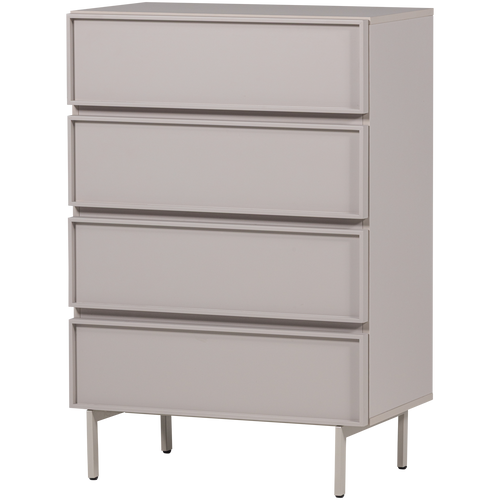 WOOOD ladekast 4 lades Tours - Melamine/MDF - Zand - 102x70x42 - vtwonen shop