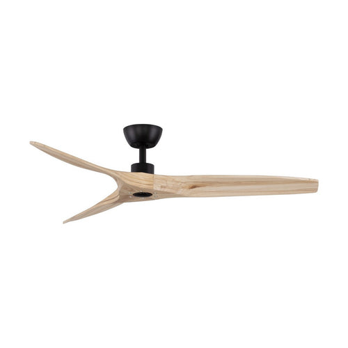 Nova Luce ARCADIA Plafondventilator zwart, naturel hout, 5 snelheden, DC-motor, 40W