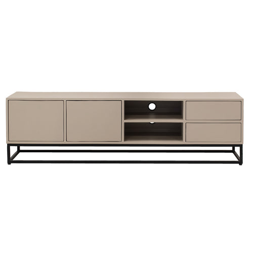 Giga Meubel Tv-Meubel Cervi - Mangohout/Metaal - Taupe - 180cm - vtwonen shop