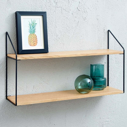 Lisomme Cara houten wandrek naturel - 60 x 33 cm - vtwonen shop