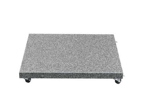 Special Hawaii granieten parasolvoet - 90 kg - space grey -verrijdbaar