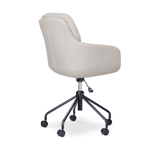 Nolon Nout-Mia Bureaustoelen Set van 2 - Beige - Zwart Onderstel