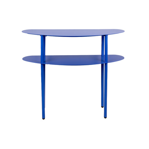 Leitmotiv side table Cool Retro - blauw - 90x28x72.5cm