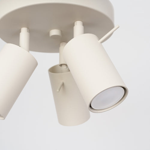 Sollux Lighting Plafondlamp RING 3P beige - 19,5x19,5x18,5cm