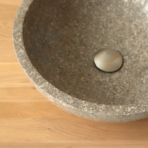 Tikamoon Marmeren waskom in grey ∅ 40 cm - Grijs
