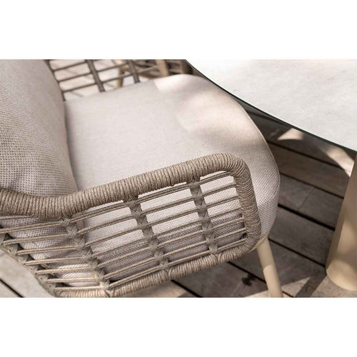 Taste by 4 Seasons lage tuinset Puglia - tuintafel Donato Ø160x69 cm 6-delig - vtwonen shop