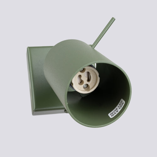 Sollux Lighting Wandlamp RING olijfgroen - 8x16x8cm