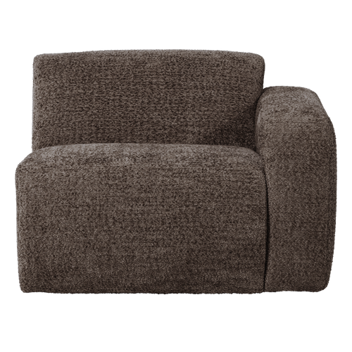 WOOOD 1-zits bank arm rechts Mojo Base - Wollig - Bruin - 74x105x97